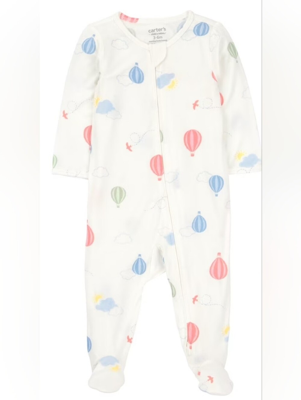 Carter's Child of Mine One-Piece 2-way zipper Size 6-9m
